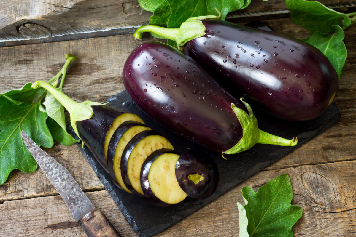 Eggplant August Produce